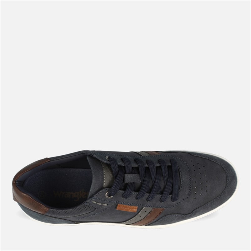 Wrangler Mens Hollane Trainers Dress Blues - Image 3