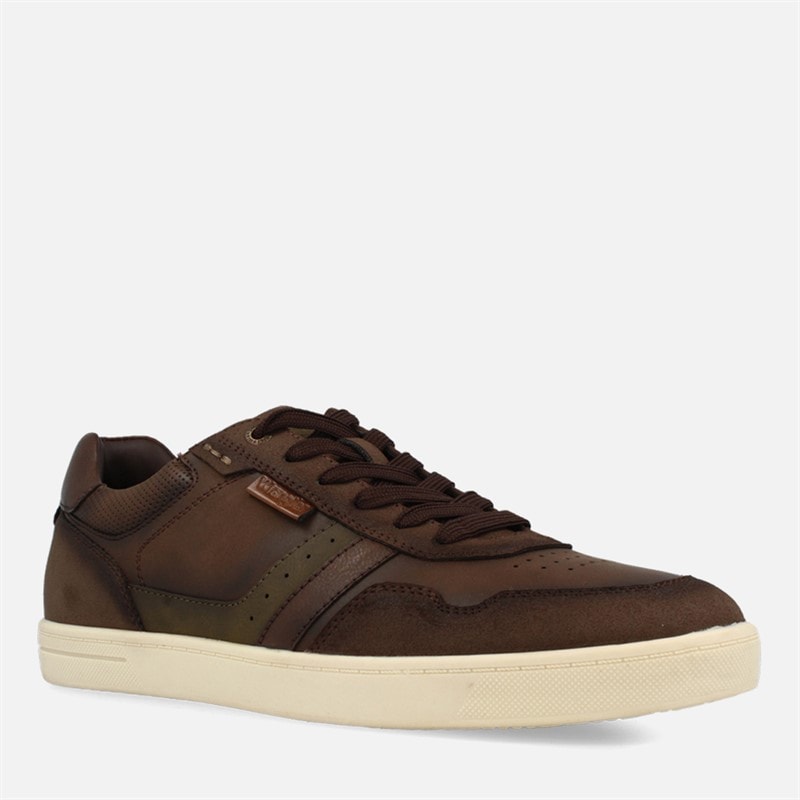Wrangler Mens Hollane Trainers Chestnut - Image 2