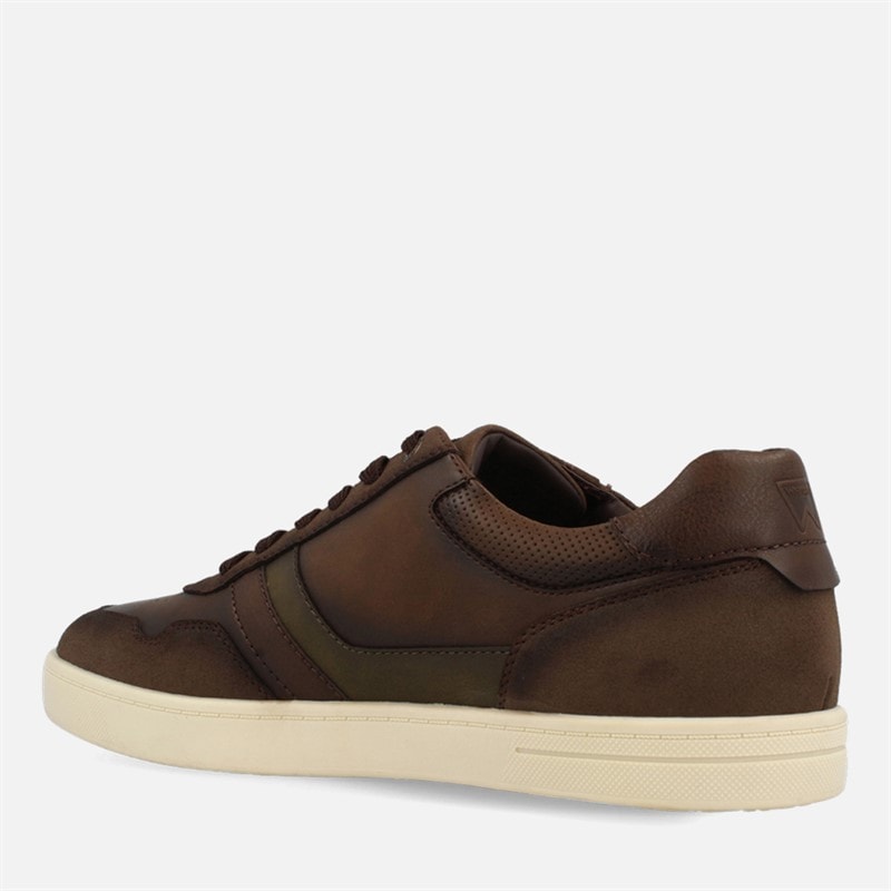 Wrangler Mens Hollane Trainers Chestnut - Image 4