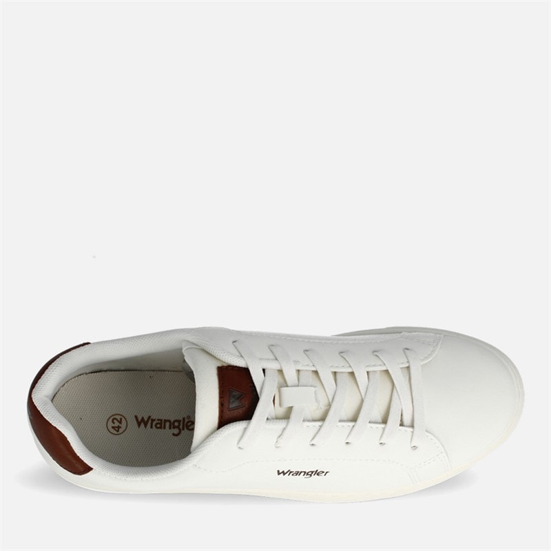 Wrangler Mens Dusteen Trainers Bright White - Image 3