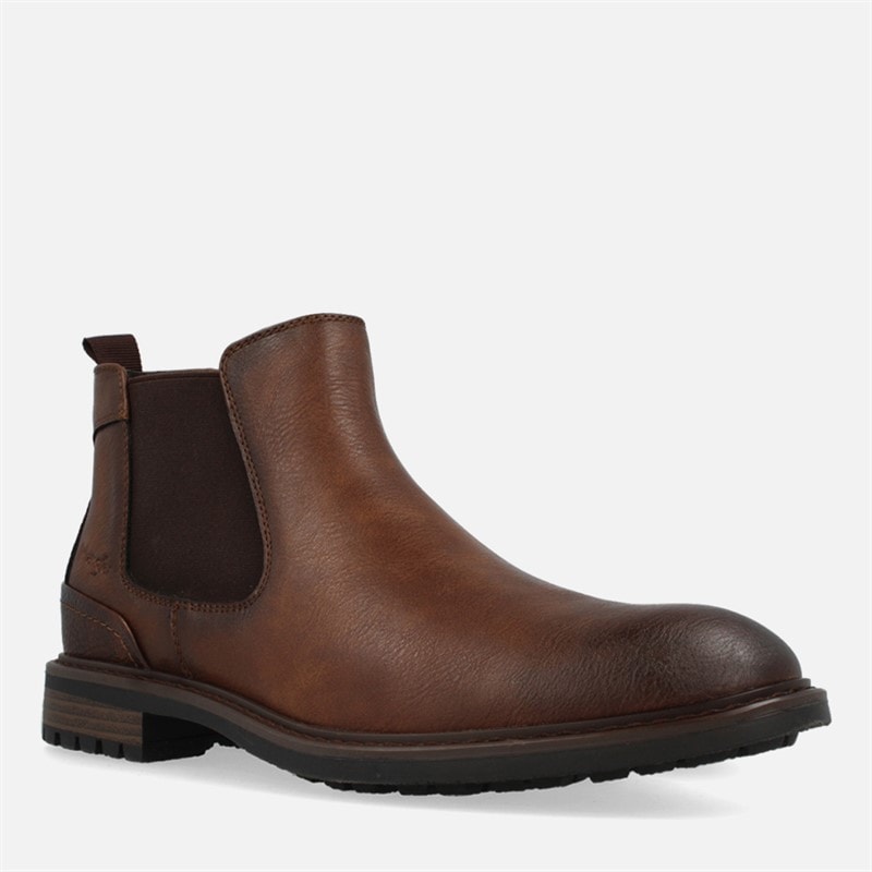 Wrangler Mens Randy Chelsea Boots Tortoise Shell - Image 2
