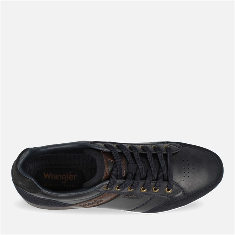 Wrangler Mens Rhys Trainers Dress Blues - Image 3