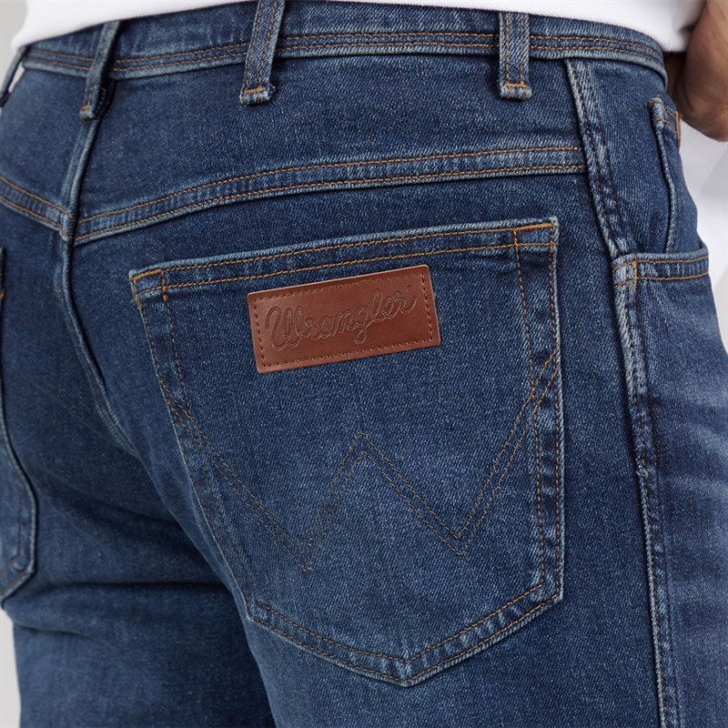 Wrangler Mens Texas Straight Jeans Willow - Image 3