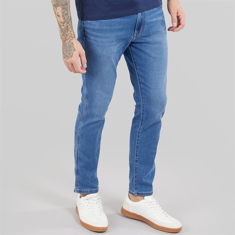 Wrangler Mens Larston Slim Jeans Light Visual