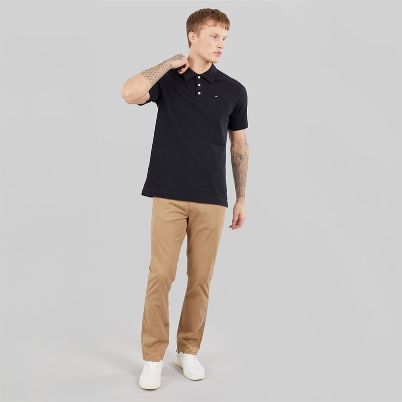 Wrangler Mens Polo Shirt Black - Image 4