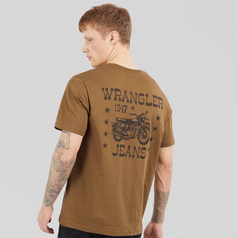 Wrangler Mens Graphic T-Shirt Ermine