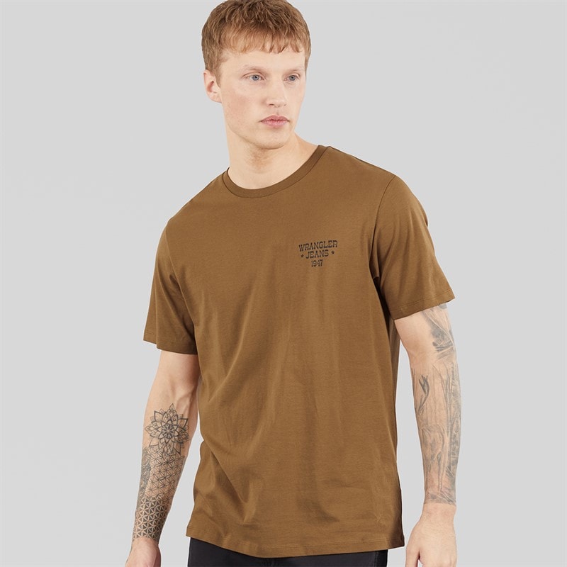Wrangler Mens Graphic T-Shirt Ermine - Image 2