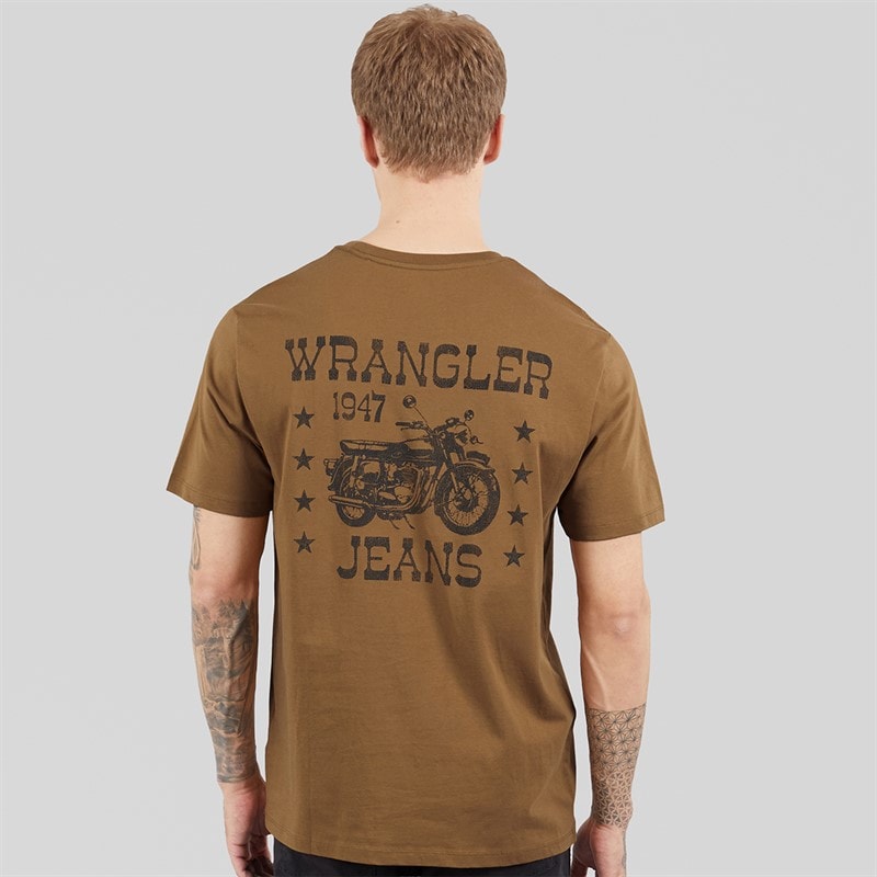 Wrangler Mens Graphic T-Shirt Ermine - Image 3
