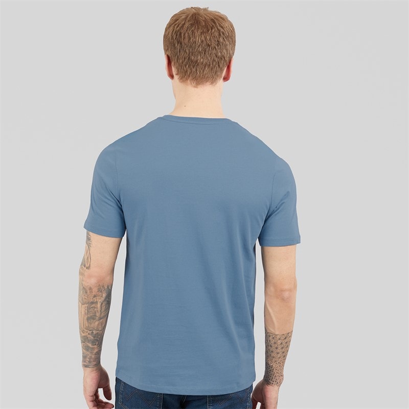 Wrangler Mens Logo T-Shirt Captains Blue - Image 2