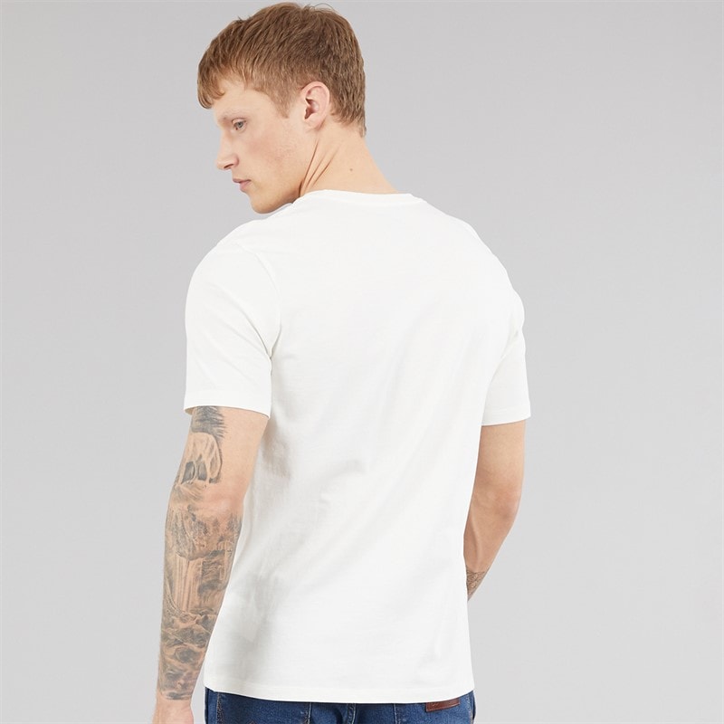 Wrangler Mens Logo T-Shirt Worn White - Image 2