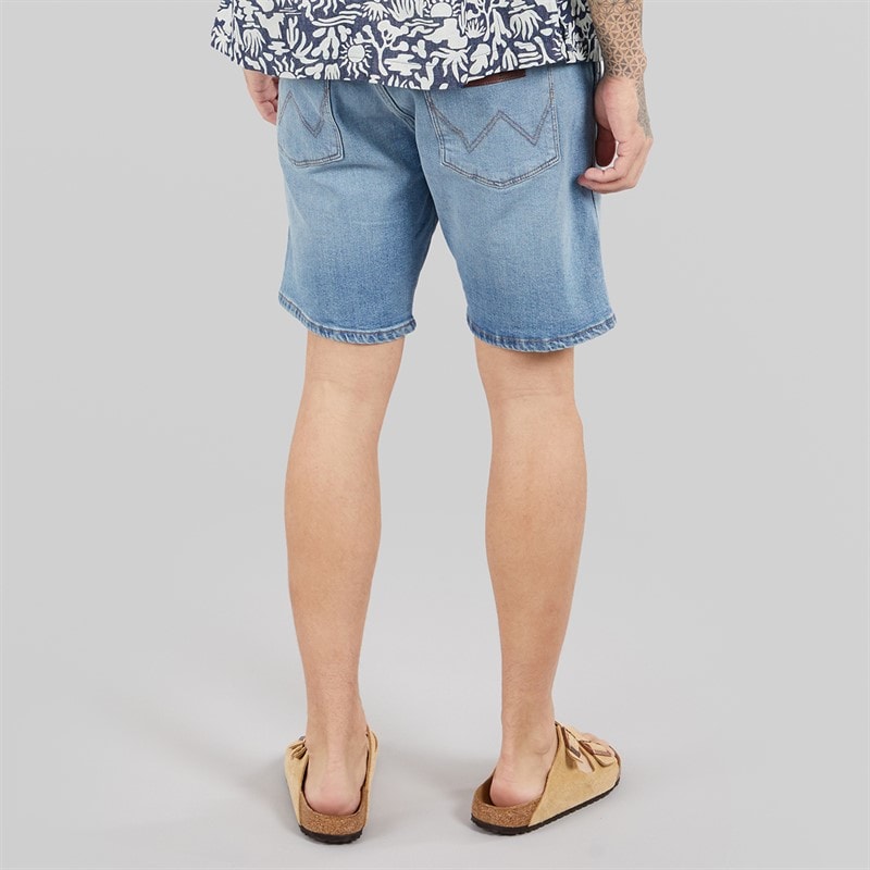 Wrangler Mens Frontier Denim Shorts Spring - Image 2