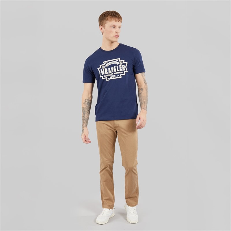 Wrangler Mens Americana T-Shirt Navy - Image 3