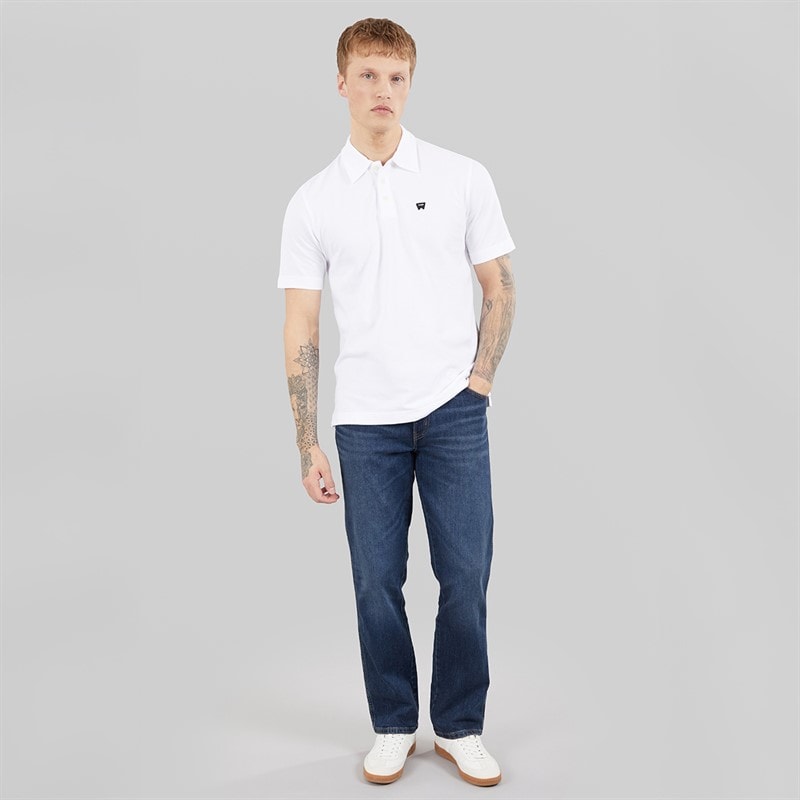 Wrangler Mens Polo Shirt Bright White - Image 4