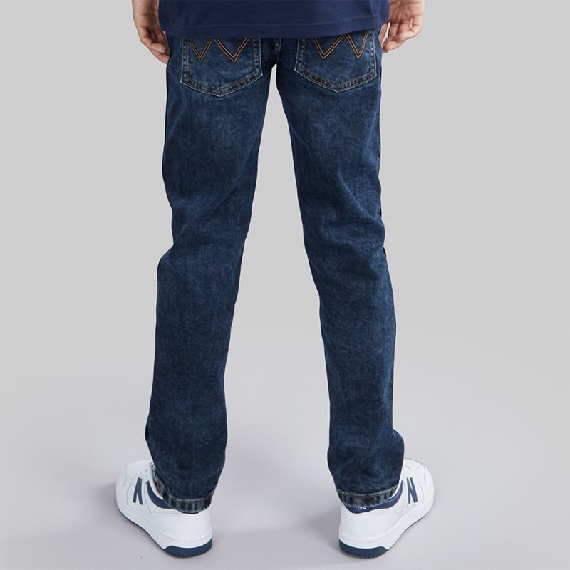 Wrangler Boys Greensboro Straight Fit Jeans Blue Black - Image 2