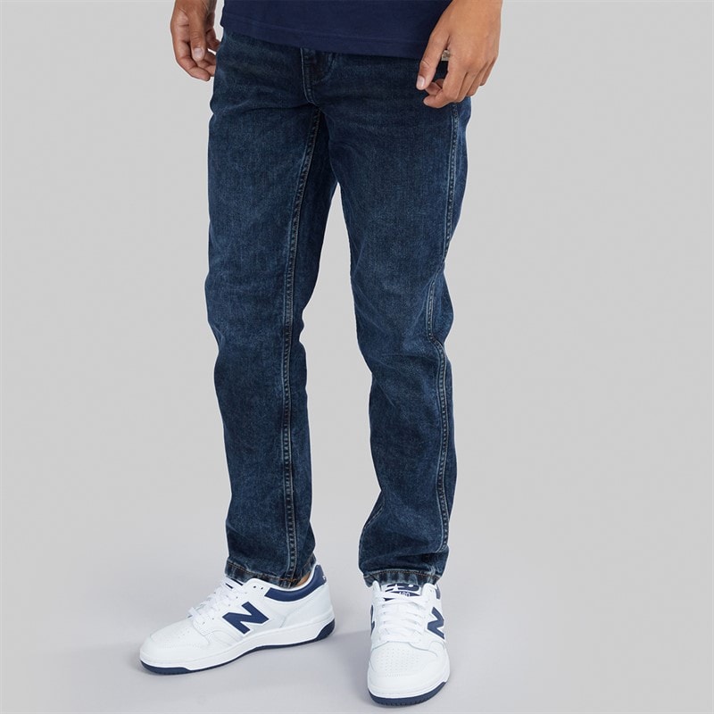 Wrangler Boys Greensboro Straight Fit Jeans Blue Black - Image 3