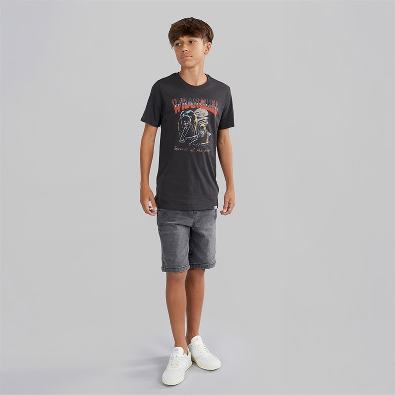 Wrangler Boys Jaguar T-Shirt Wrangler Black - Image 4