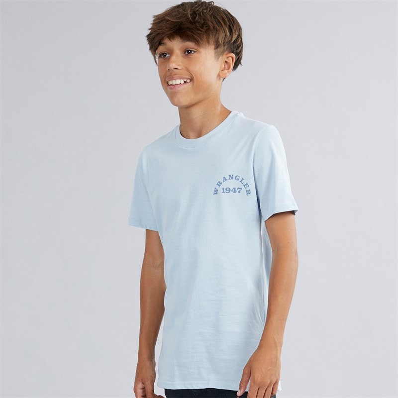 Wrangler Boys Wrancher T-Shirt Niagra Mist - Image 2