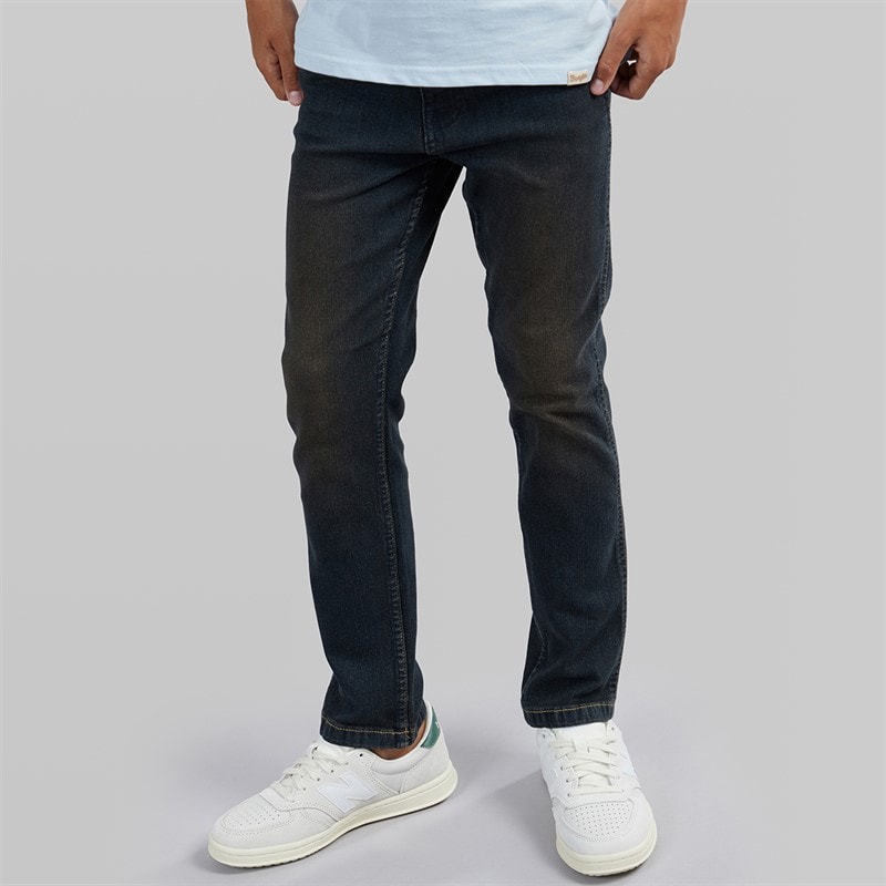 Wrangler Boys Greensboro Straight Fit Jeans Grey Tint Wash