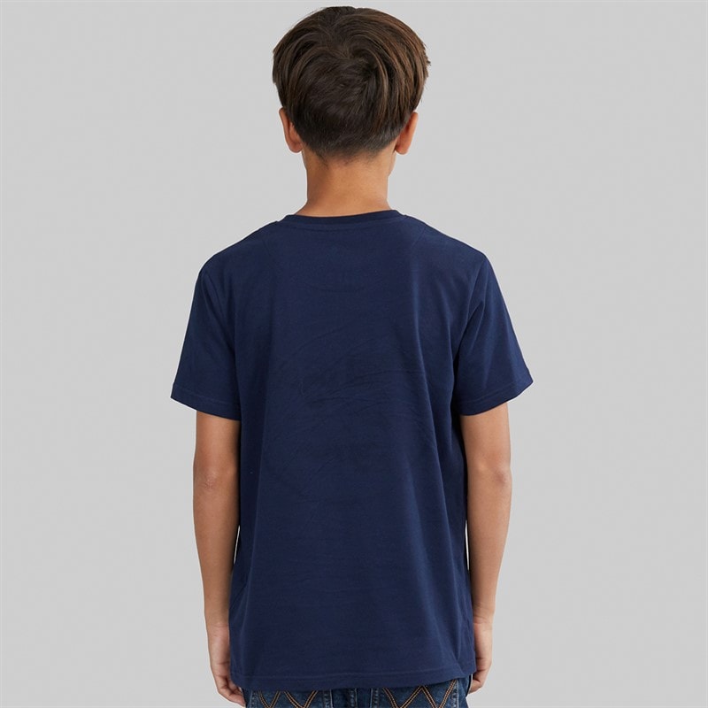 Wrangler Boys Eagle T-Shirt Navy Blazer - Image 2