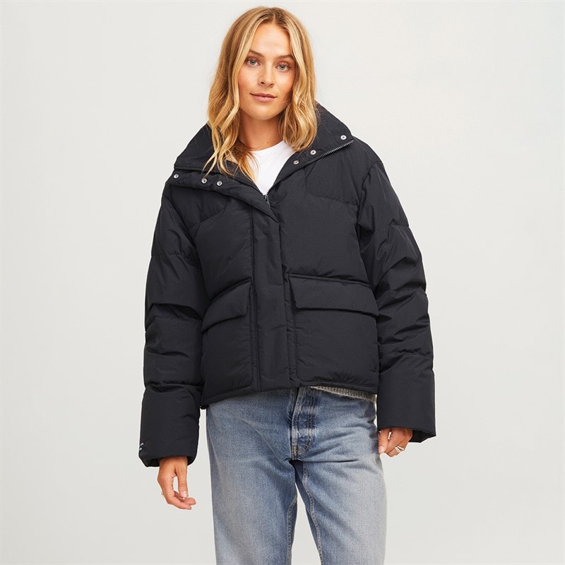 JJXX Womens Morrit Down Puffer Jacket Black - Image 1
