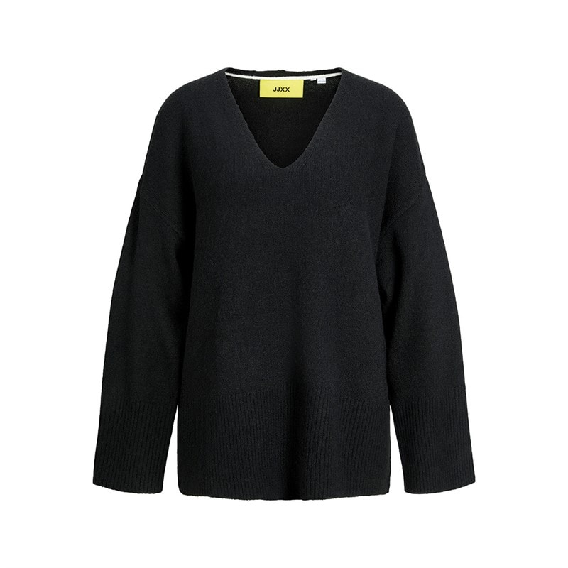 JJXX Womens Lucca V-Neck Jumper Black - Image 5