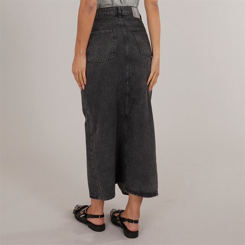 JJXX Womens Aura Long Denim Skirt Grey Denim - Image 2