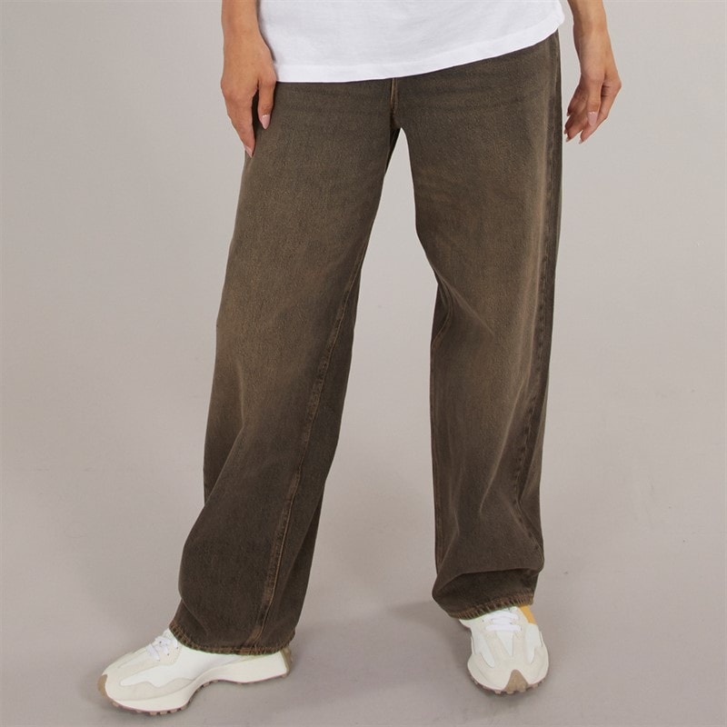 JJXX Womens Erin Baggy Jeans Medium Brown Denim