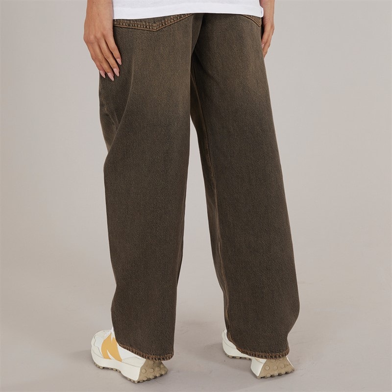 JJXX Womens Erin Baggy Jeans Medium Brown Denim - Image 2