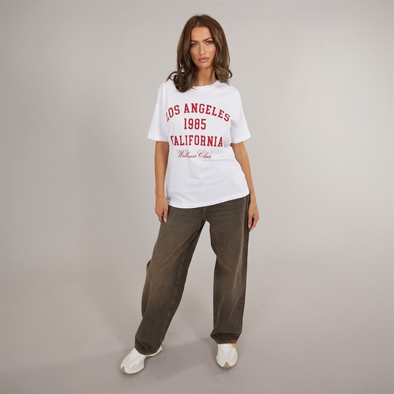 JJXX Womens Erin Baggy Jeans Medium Brown Denim - Image 4