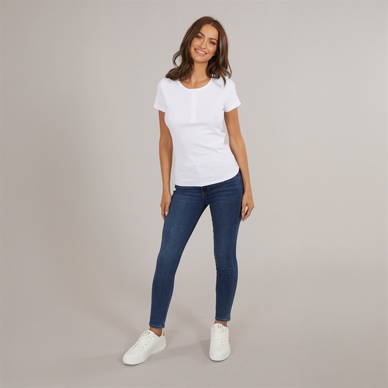 JJXX Womens Vienna Skinny Jeans Dark Blue Denim - Image 4