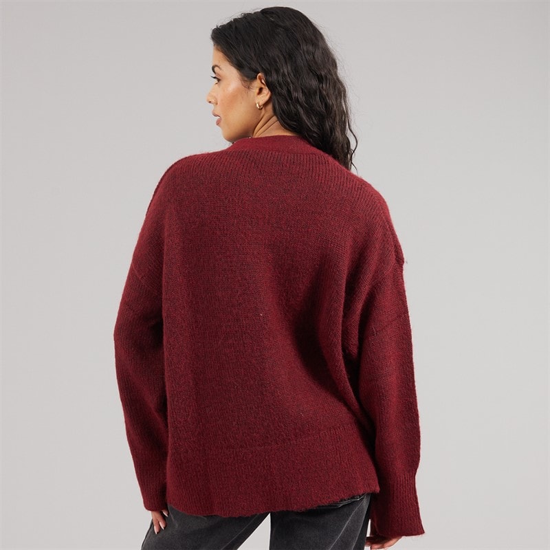 JJXX Womens Rosanna Cardigan Cabernet - Image 2