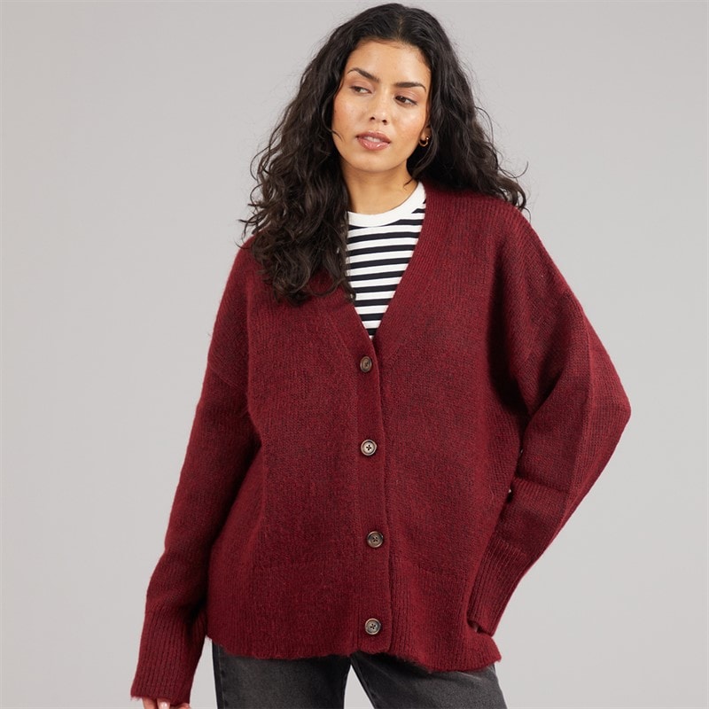 JJXX Womens Rosanna Cardigan Cabernet - Image 3