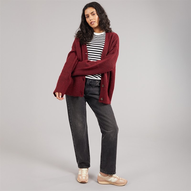JJXX Womens Rosanna Cardigan Cabernet - Image 4