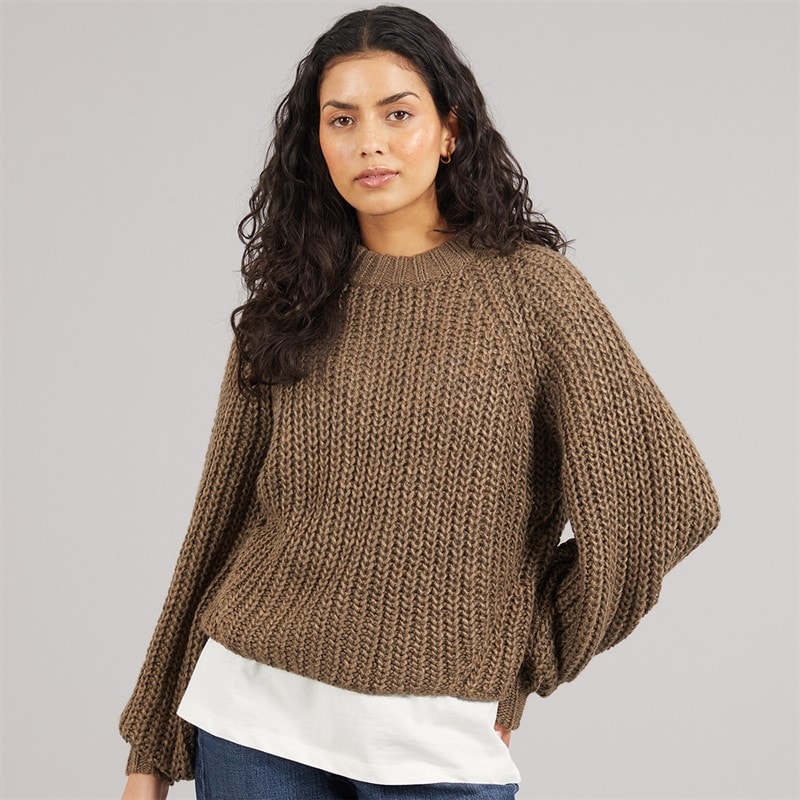 JJXX Womens Kelly Crew Neck Knit Jumper Falcon - Image 3
