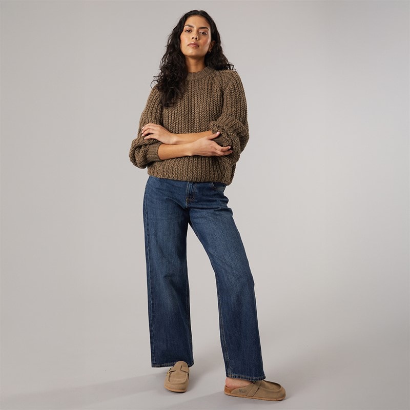 JJXX Womens Kelly Crew Neck Knit Jumper Falcon - Image 4