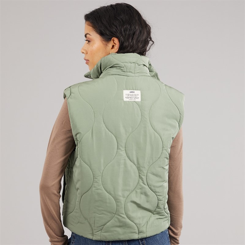 JJXX Womens Serena Quilted Vest Sea Spray - Image 2