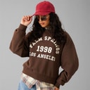 JJXX Womens Merle Crew Sweatshirt Brackenprint Palm Springs Brackenprint:Palm Springs