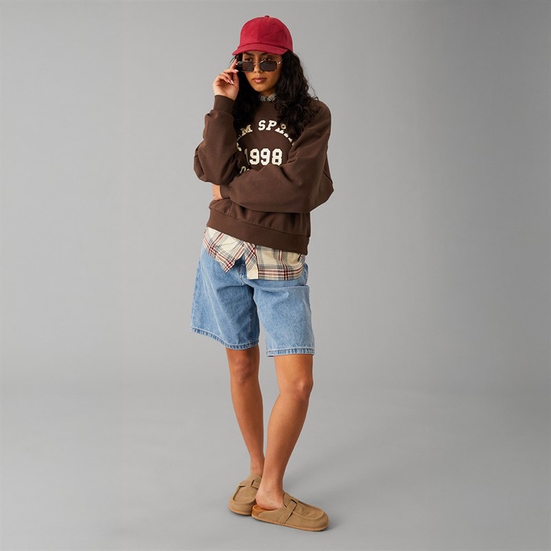 JJXX Womens Merle Crew Sweatshirt Brackenprint Palm Springs Brackenprint:Palm Springs - Image 4