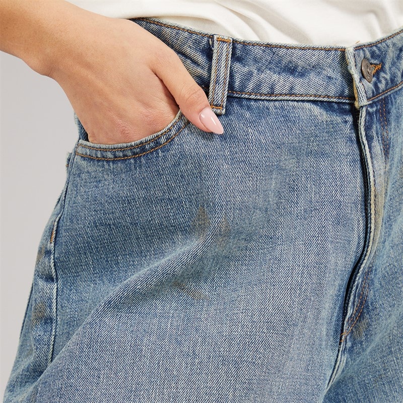 JJXX Womens Kyoto Wendy Baggy Jeans Medium Blue Denim - Image 5