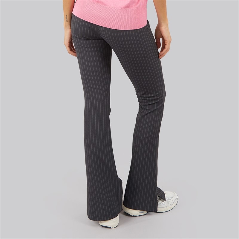 JJXX Womens Ivy Nancy Flared Trousers Phantom Pinstripe - Image 2
