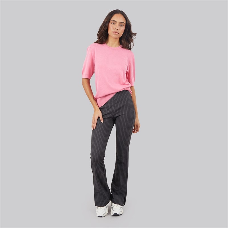 JJXX Womens Ivy Nancy Flared Trousers Phantom Pinstripe - Image 4