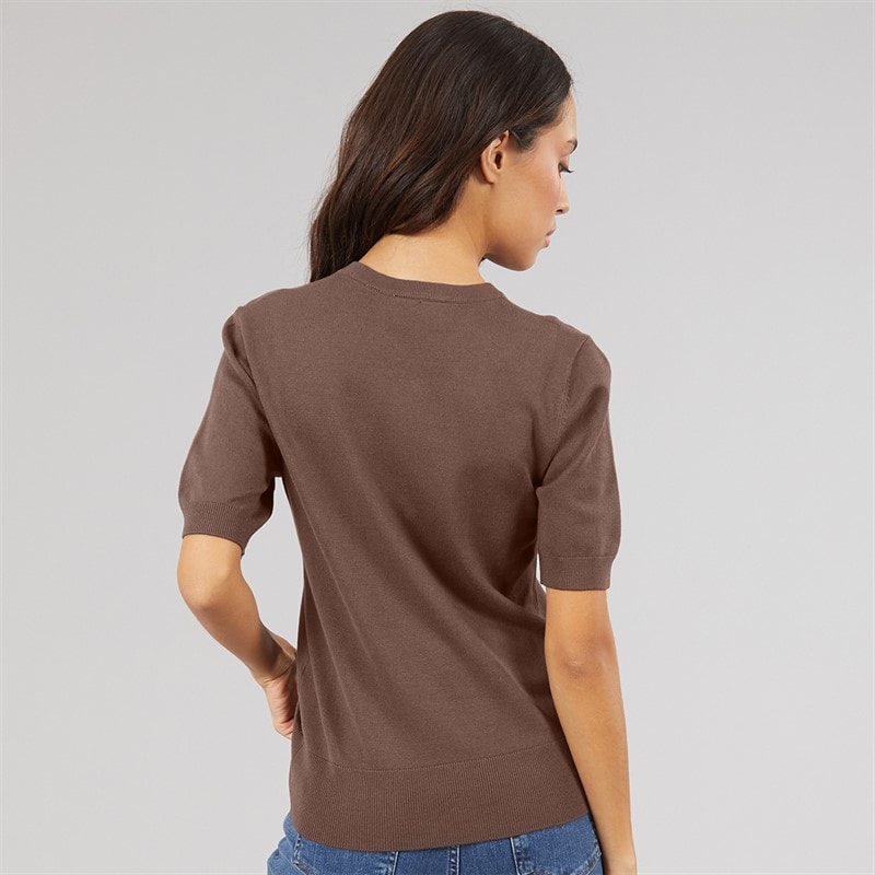 JJXX Womens Layla Knitted T-Shirt Bracken - Image 2