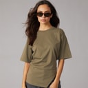 JJXX Womens Annabell Asymmetric T-Shirt Sea Turtle