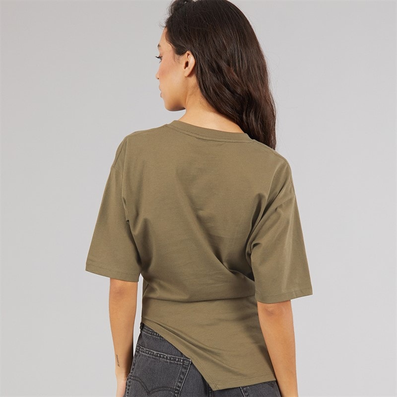 JJXX Womens Annabell Asymmetric T-Shirt Sea Turtle - Image 2