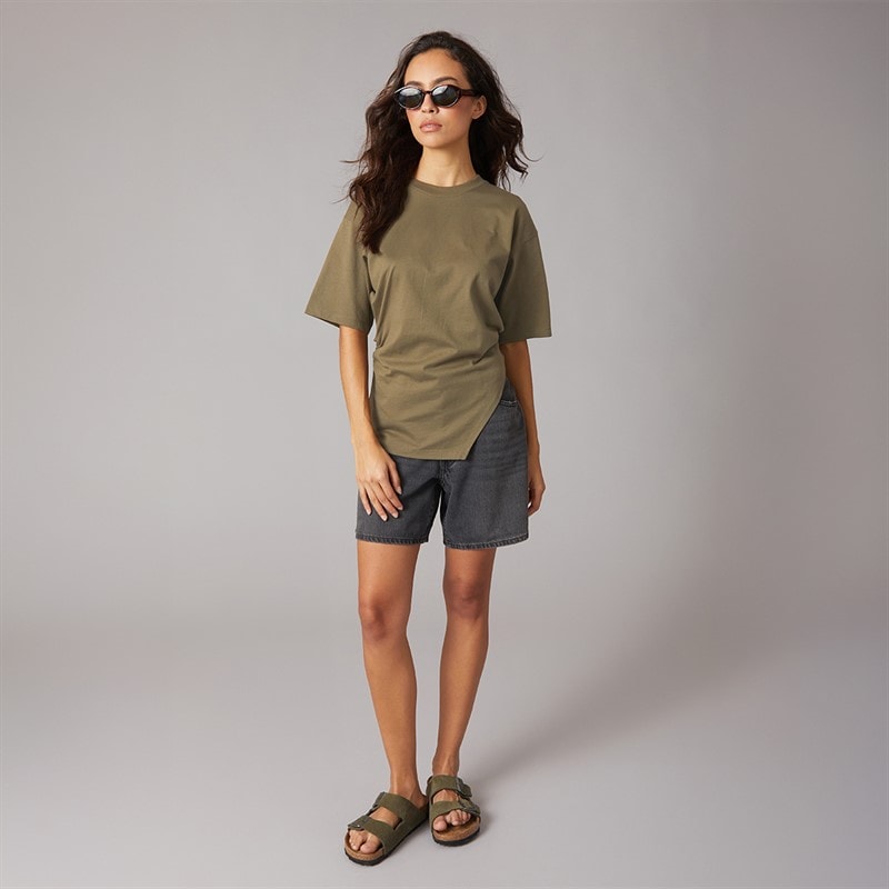 JJXX Womens Annabell Asymmetric T-Shirt Sea Turtle - Image 4