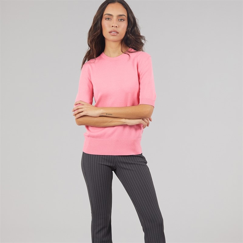 JJXX Womens Layla Knitted T-Shirt Morning Glory - Image 3