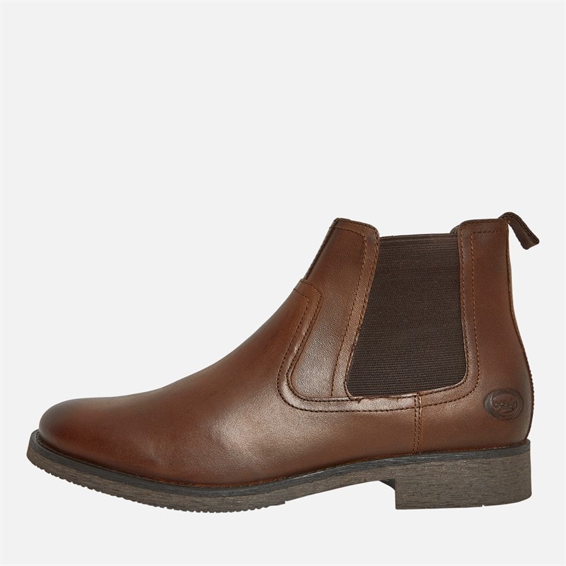 Base London Mens Bernard Chelsea Boots Brown - Image 1