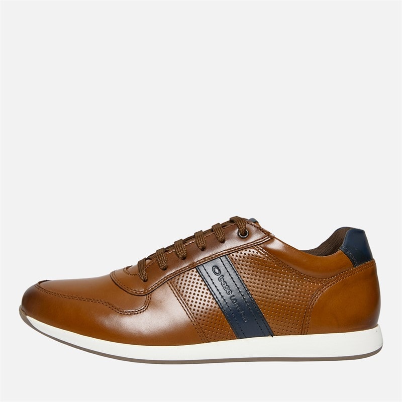 Base London Mens Eclipse Shoes Tan/Navy - Image 1