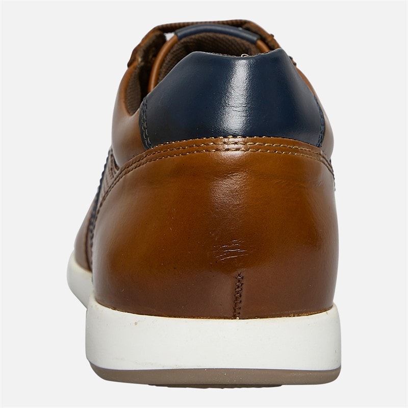 Base London Mens Eclipse Shoes Tan/Navy - Image 3