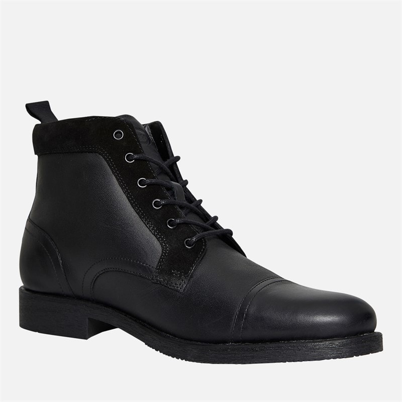 Base London Mens Jim Chukka Boots Black - Image 5